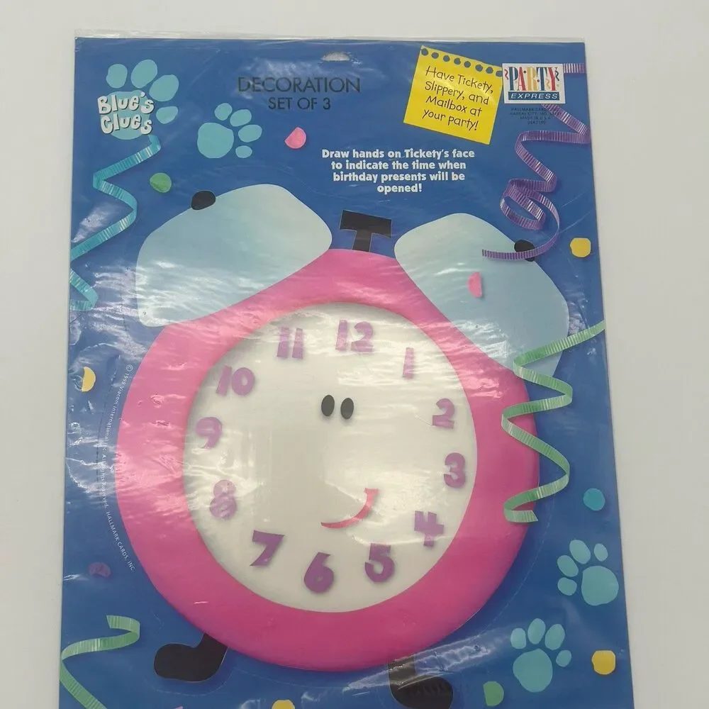 Blues Clues  Party Express Birthday Party Signs Party Here Time To Open Presents